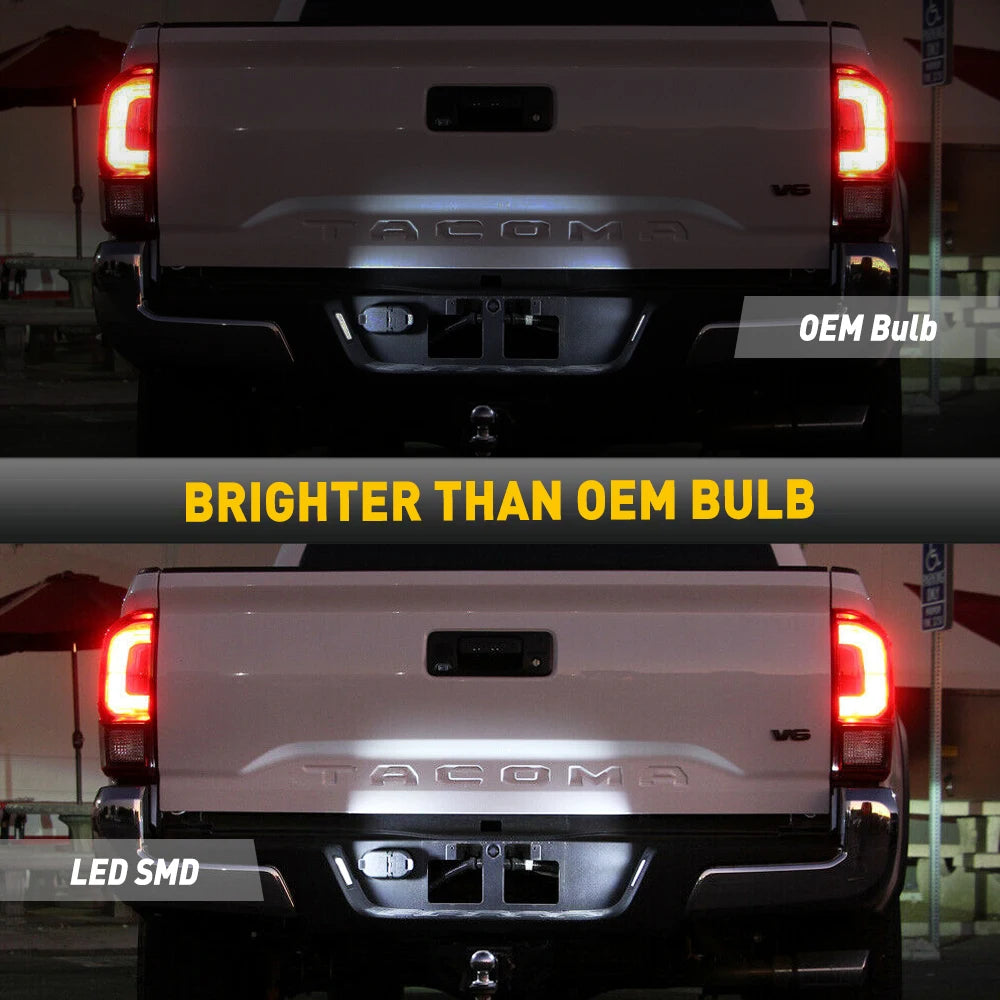 LED License Plate Lights for Toyota Tacoma & Tundra 2016-2021 - 2-Piece Set