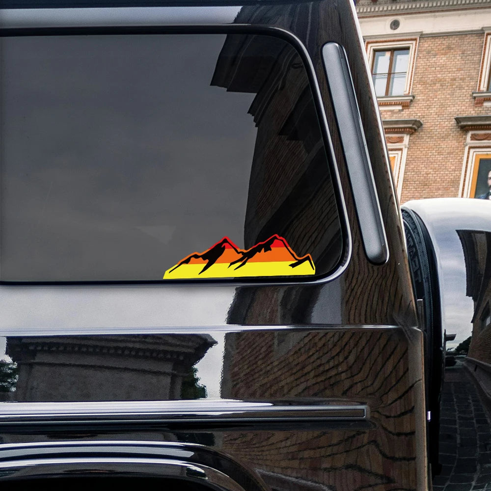 Retro Mountain Stickers for Toyota Tacoma Tundra 4Runner - Waterproof Decals