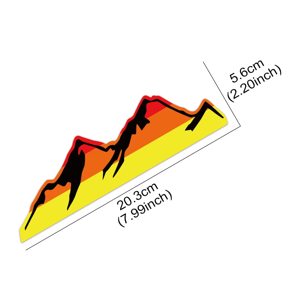 Retro Mountain Stickers for Toyota Tacoma Tundra 4Runner - Waterproof Decals