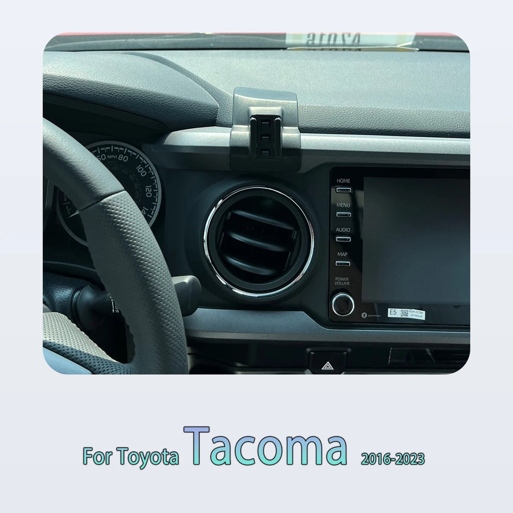 Phone Holder for Toyota Tacoma N300 2016-2023 - Magnetic Mount with Wireless Charging