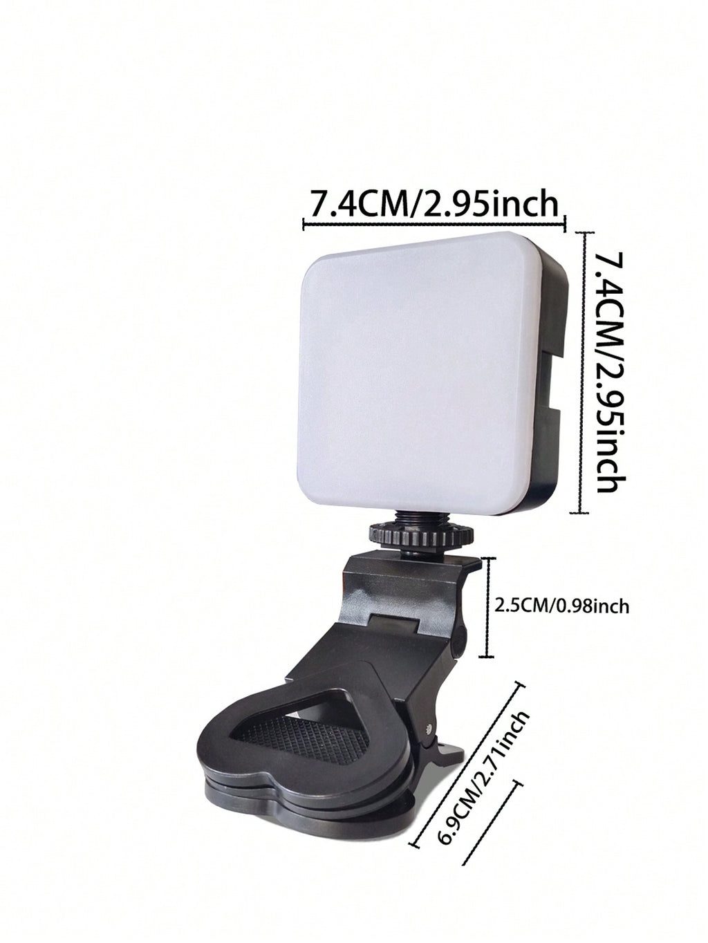 Portable Mini Clip-On Selfie Ring Light - LED Fill Light for Phone & Laptop