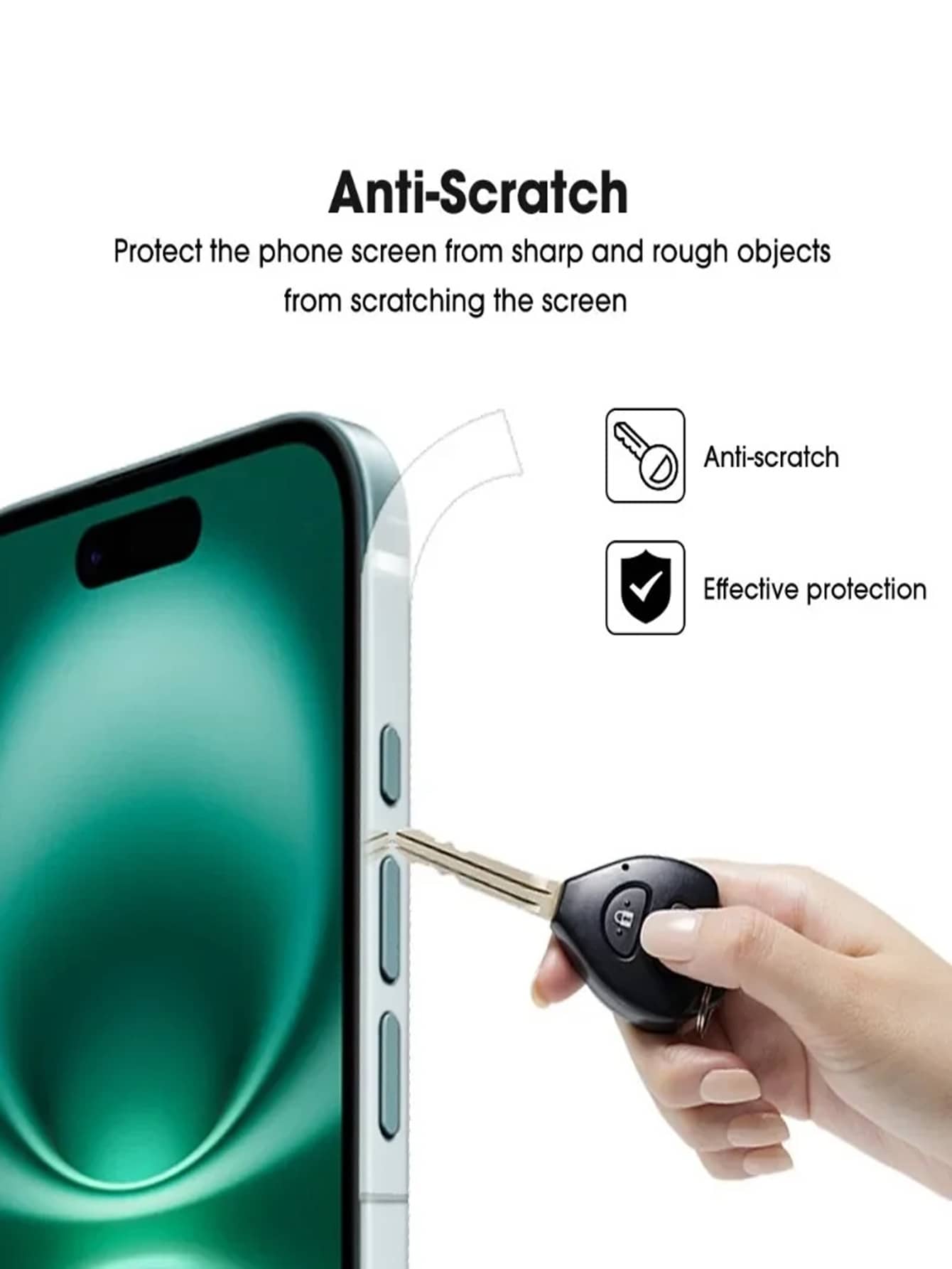iPhone 17/16 Pro Max Hydrogel Side Frame Protector - 3-Pack Anti-Scratch Film