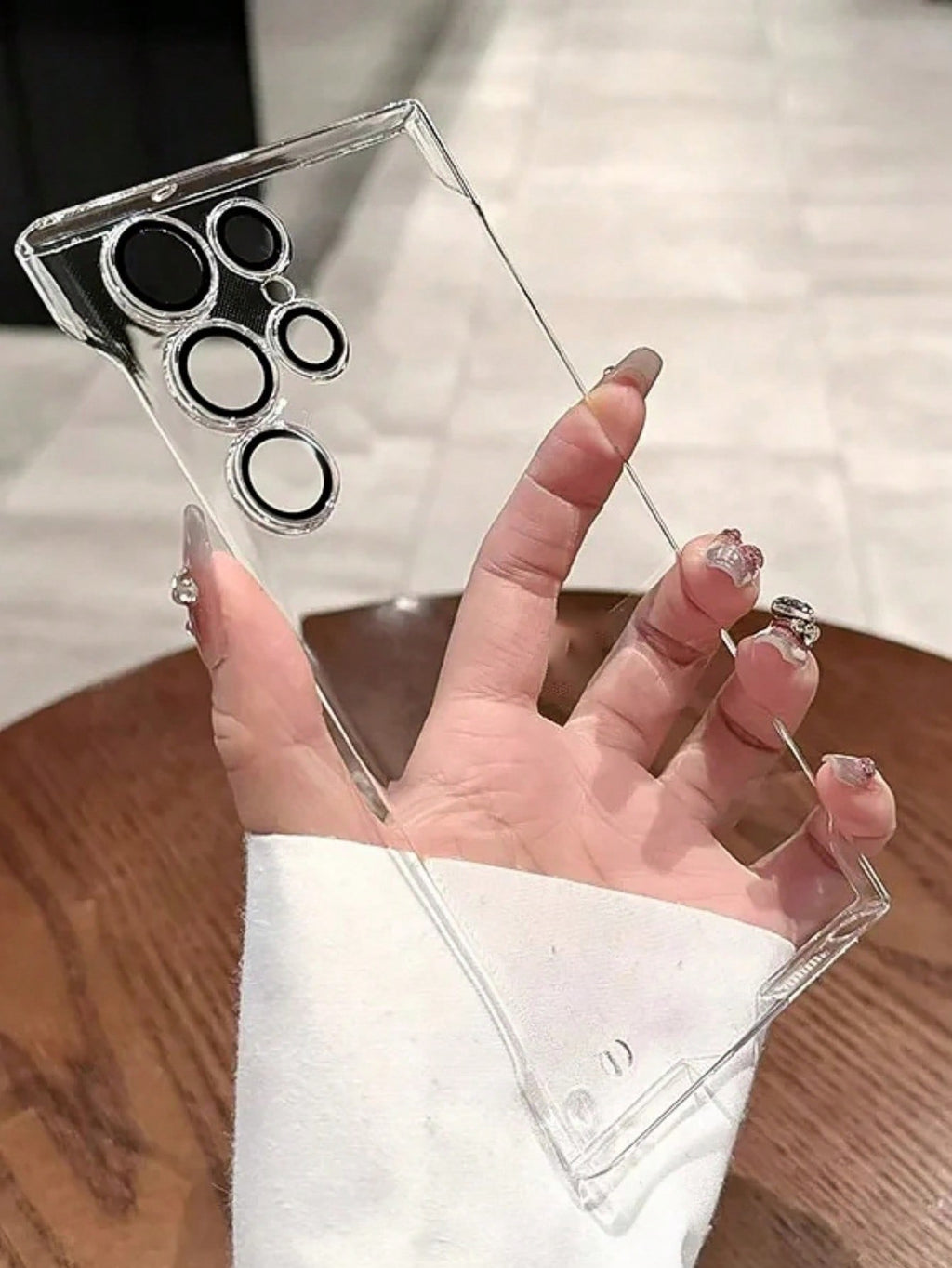 Ultra-Thin Clear Frameless Case - iPhone & Samsung Galaxy Compatible