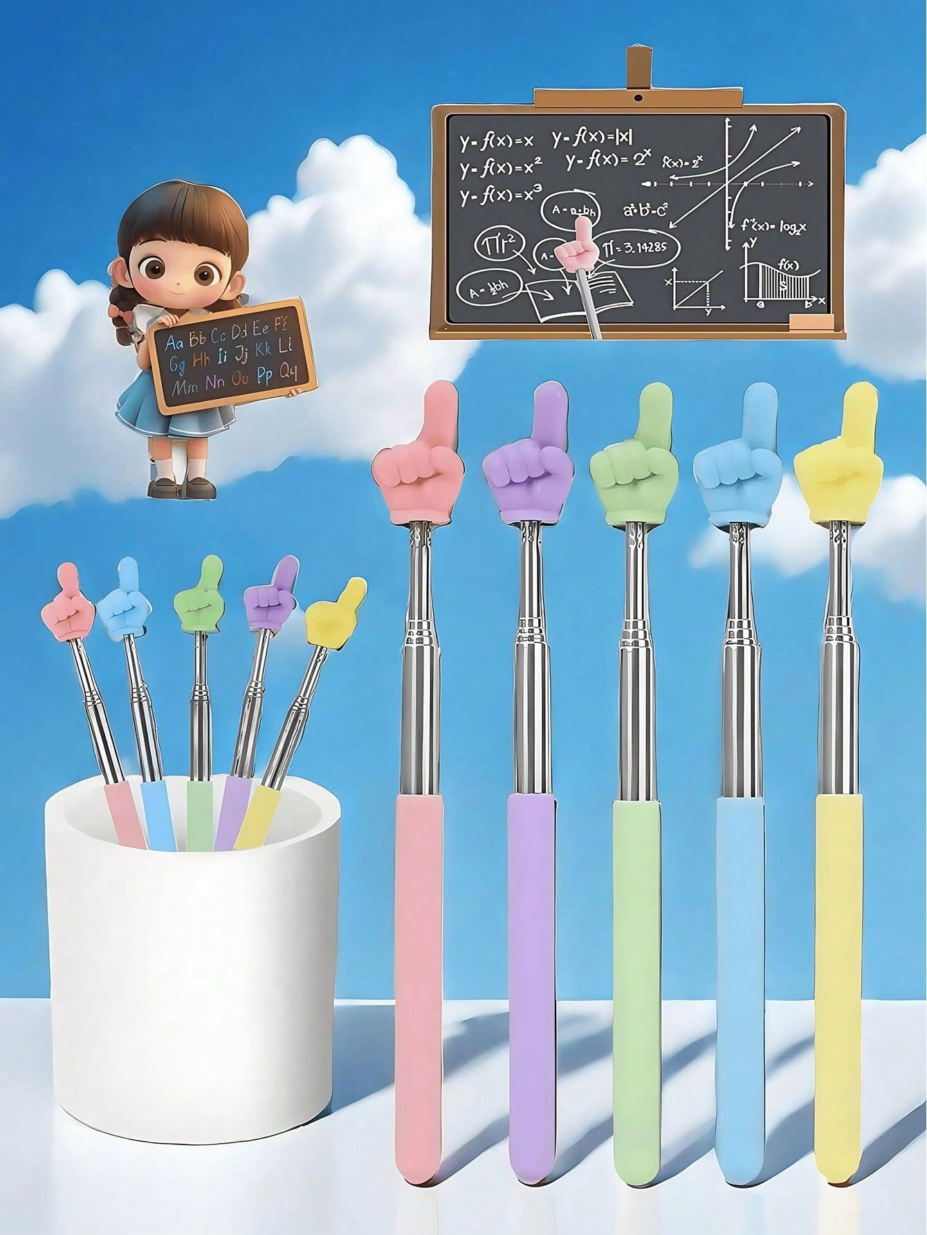 Stretchable Finger Reading Pointer - Kid-Friendly Teaching Tool