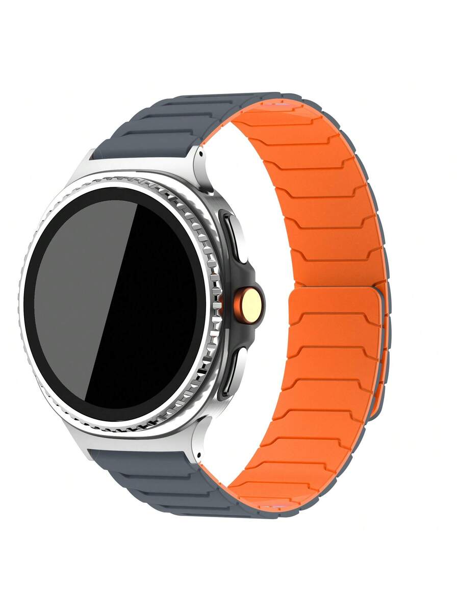 Magnetic Silicone Sport Strap for Samsung Galaxy Watch Ultra 47mm
