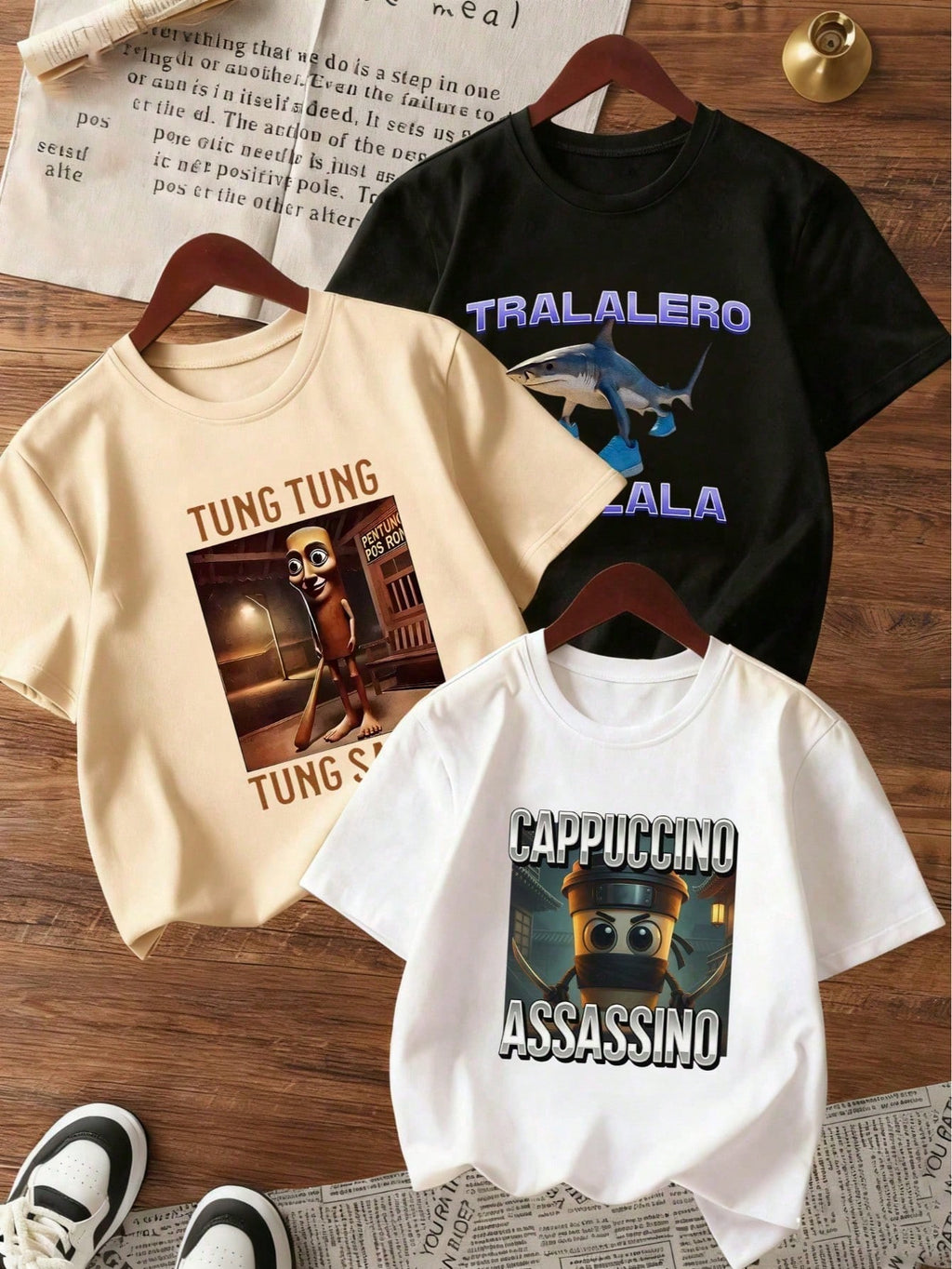 Boys Graphic T-Shirts 3-Pack - Meme Style Summer Tees