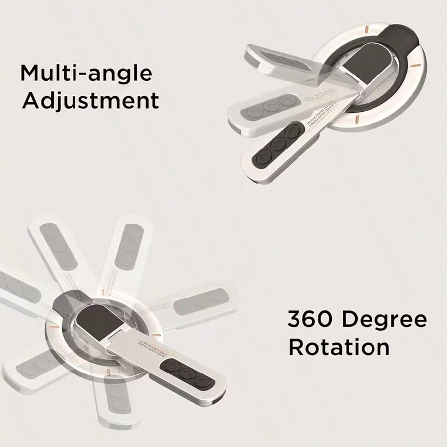 Magnetic Phone Holder with Storage Box - 360° Rotating Desk Stand