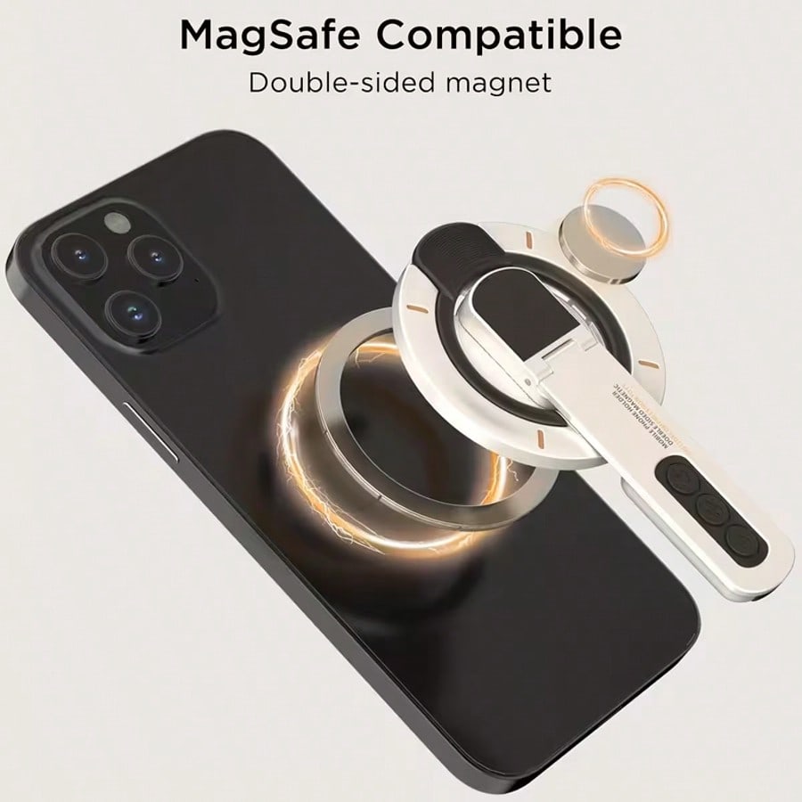 Magnetic Phone Holder with Storage Box - 360° Rotating Desk Stand