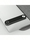 Magnetic Laptop Side Phone Stand - Portable Dual-Screen Clip Holder Silver