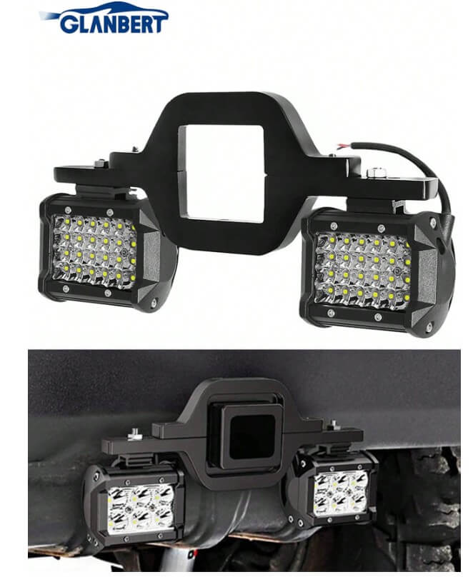 72W LED Reverse Light Kit - Tow Hitch Mount for Trucks & SUVs