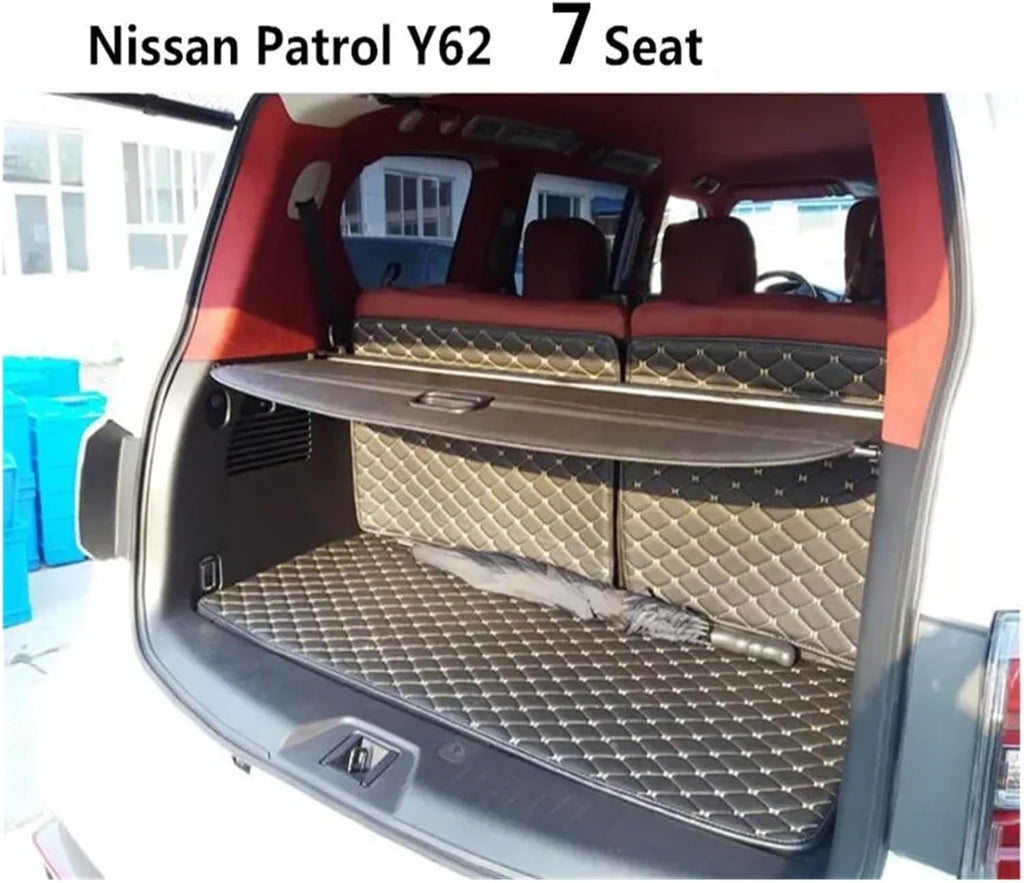 Premium Retractable Cargo Cover & Trunk Privacy Shade | Nissan Patrol Y62 2011-2018 (7 seats)