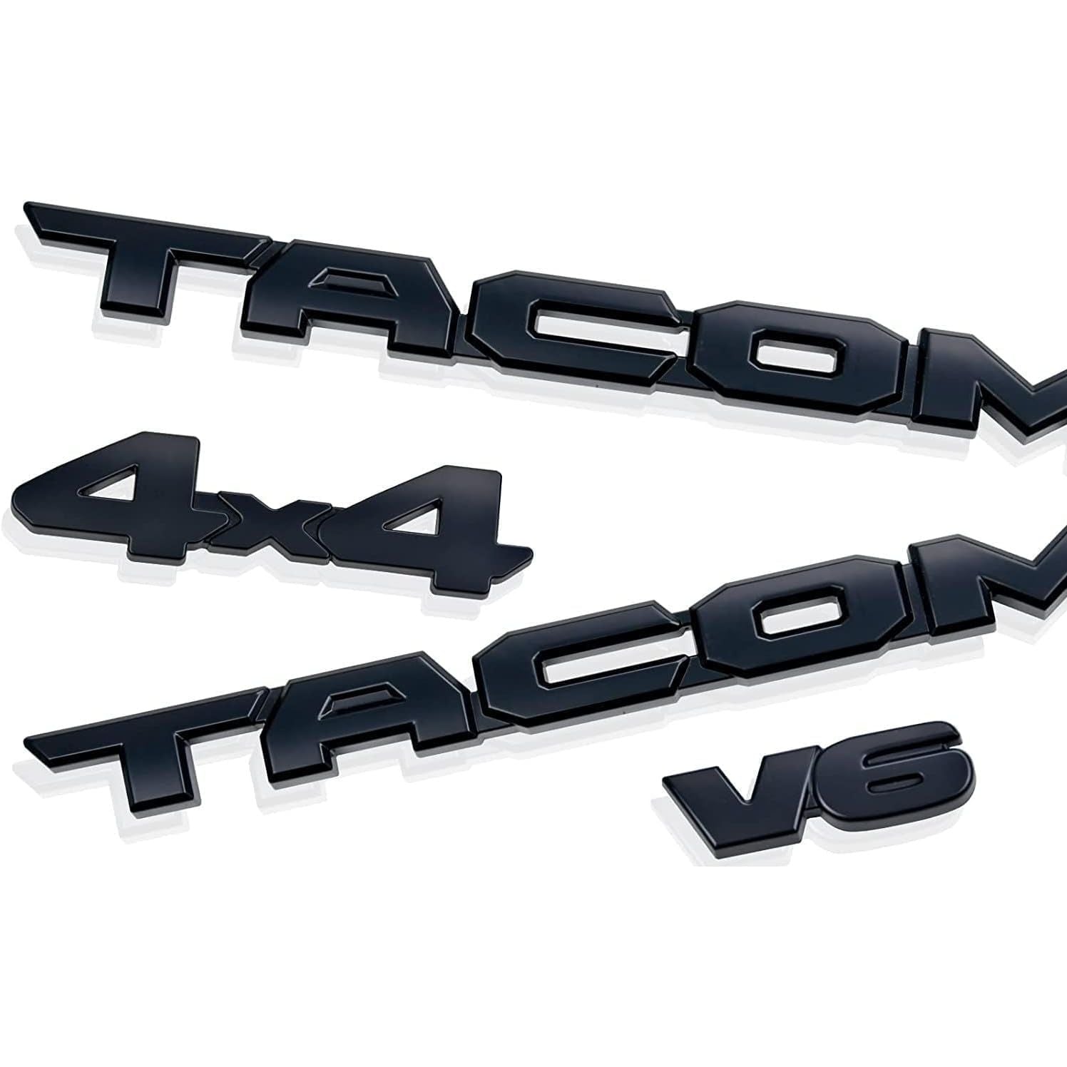 4pc Matte Blackout Badge Overlays - Fits 2016-2024 [Toyota/Tacoma] - ABS Exterior Kit